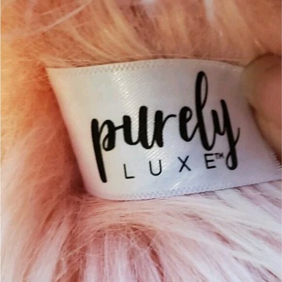 14 Inch Aurora Purely Luxe Fuzzy Pink Sloth Stuffed Animal Plush Toy With Claws - Picture 9 of 12